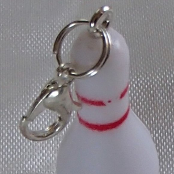 COPY - Bowling Pin Zipper Pull Resin Handcrafted Altered Repurposed Mini Game N… - Picture 4 of 7